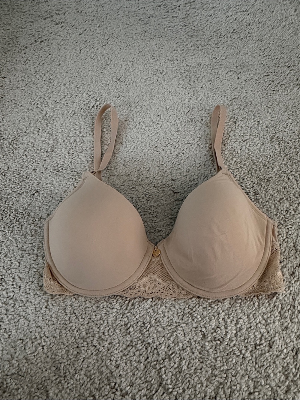 Natori Beige Lace Mesh Bra - 30D